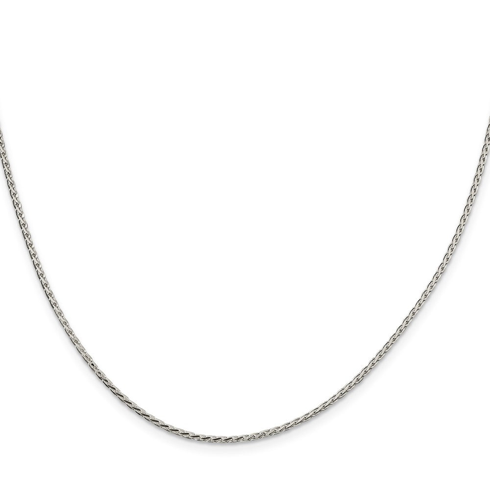 Sterling Silver 1.7mm Diamond-cut Round Spiga Chain - 10