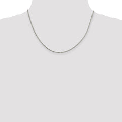 Sterling Silver 1.7mm Diamond-cut Round Spiga Chain w/2in ext.