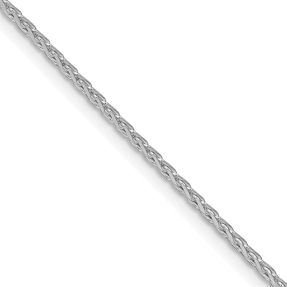 Sterling Silver Rhodium-plated 1.7mm Diamond-cut Round Spiga Chain - 7