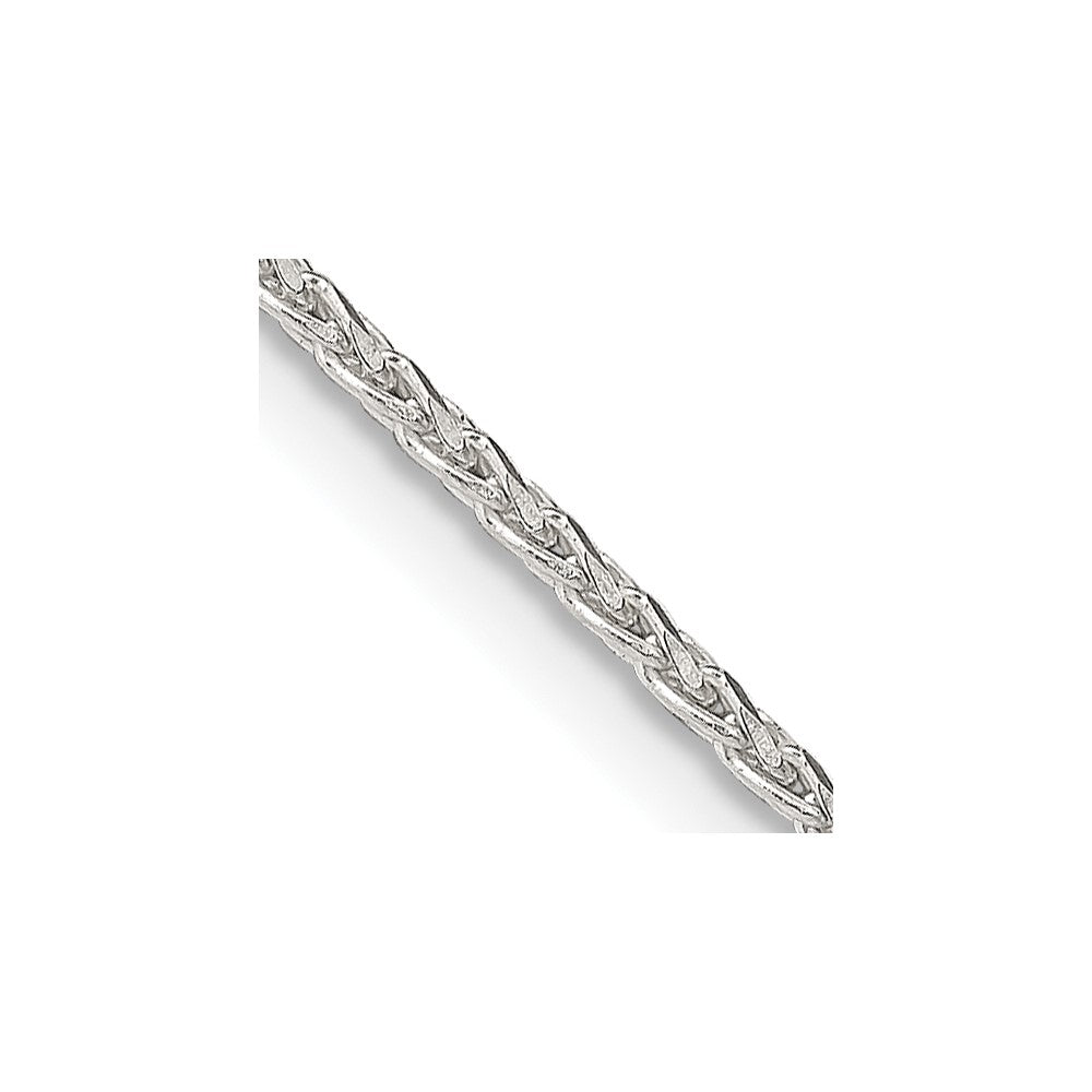Sterling Silver 1.7mm Diamond-cut Round Spiga Chain - 7