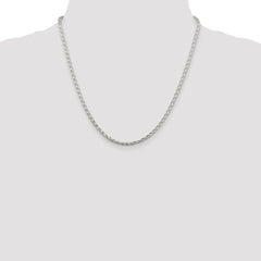 Sterling Silver 2.85mm Diamond-cut Round Spiga Chain - 2