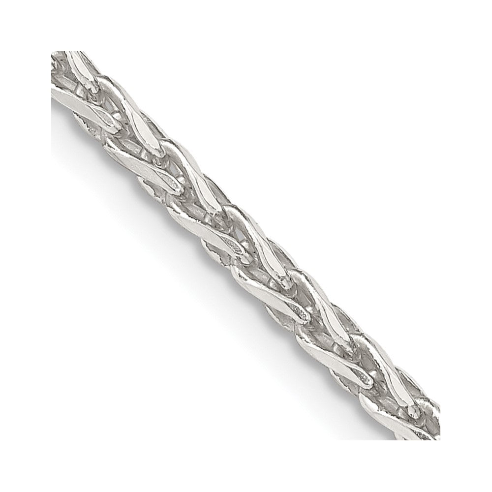 Sterling Silver 2.85mm Diamond-cut Round Spiga Chain - 5