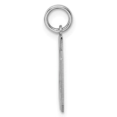Sterling Silver/Rhodium-plated Polished Number 49 Charm - 3