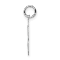 Sterling Silver/Rhodium-plated Polished Number 58 Charm - 3