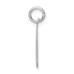 Sterling Silver/Rhodium-plated Polished Number 60 Charm - 3