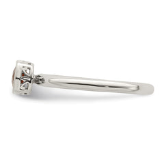 Shey Couture Sterling Silver Rhodium-plated with 14k Accent Polished Cushion-cut Citrine Ring - 3