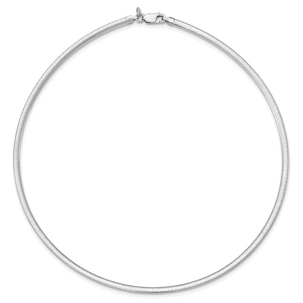 Sterling Silver Flash Gold-plated Reversible 3mm Cubetto Chain - 2