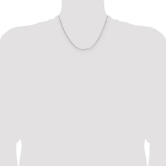 Sterling Silver .95mm Diamond-cut Round Box Chain - 4