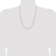 Sterling Silver .95mm Diamond-cut Round Box Chain - 2