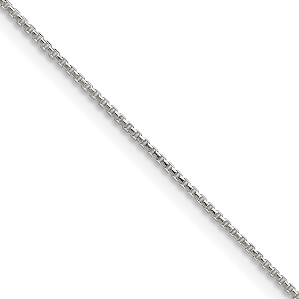 Sterling Silver .95mm Diamond-cut Round Box Chain - 2