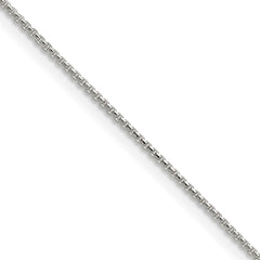 Sterling Silver .95mm Diamond-cut Round Box Chain - 2