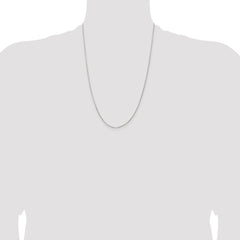 Sterling Silver 1.1mm Diamond-cut Round Box Chain - 6