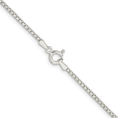 Sterling Silver 1.5mm Diamond-cut Round Box Chain - 7