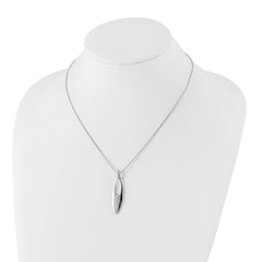 White Ice Sterling Silver Rhodium-plated 18 Inch Diamond Necklace with 2 Inch Extender - 3
