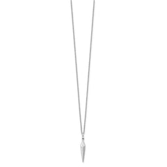 White Ice Sterling Silver Rhodium-plated 18 Inch Diamond Necklace with 2 Inch Extender - 7