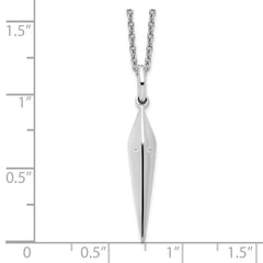 White Ice Sterling Silver Rhodium-plated 18 Inch Diamond Necklace with 2 Inch Extender - 7