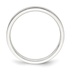 Sterling Silver 2mm Lightweight Flat Size 8.5 Band