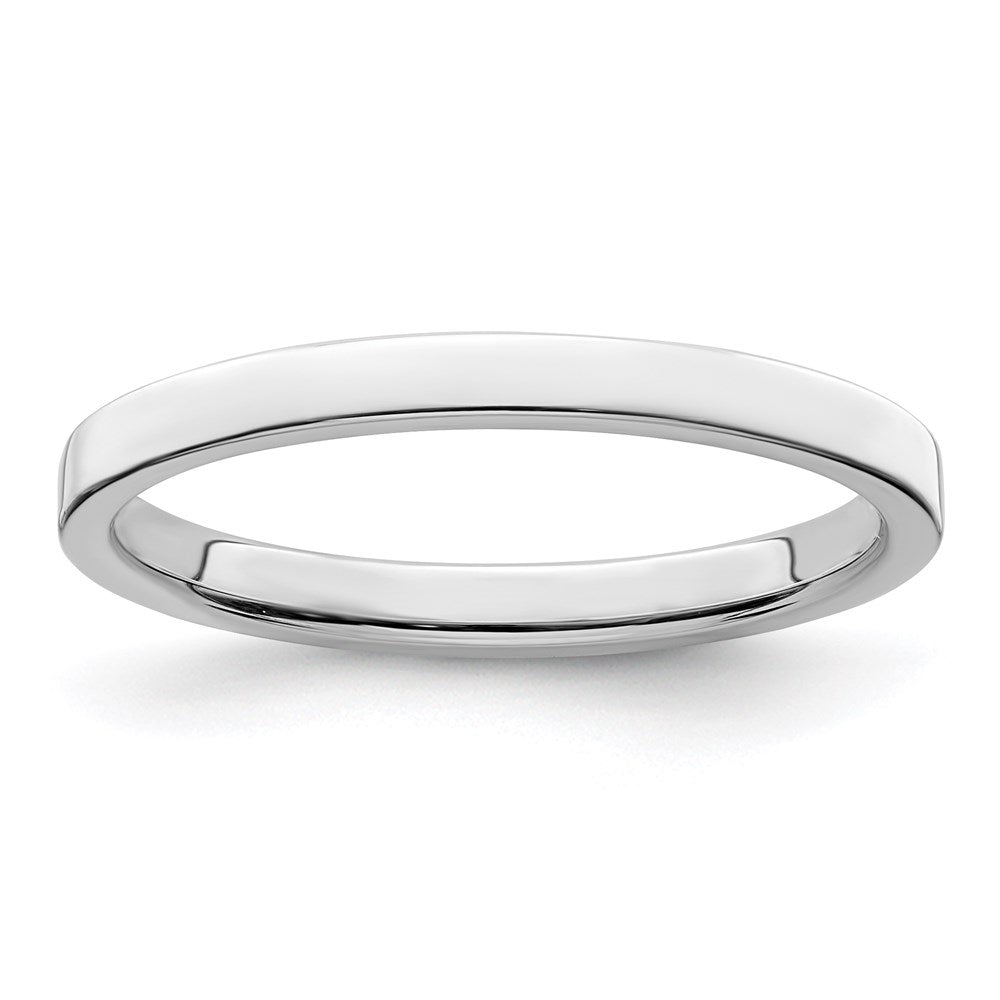 Sterling Silver 2mm Lightweight Flat Size 5 Band