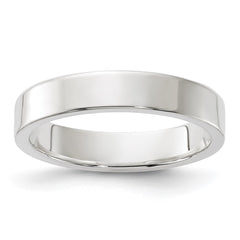 Sterling Silver 4mm Lightweight Flat Size 4.5 Band