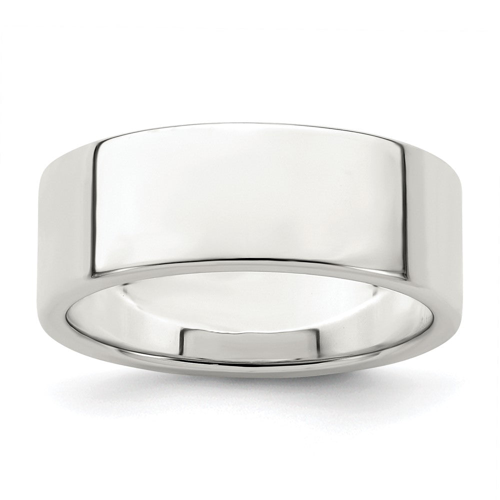 Sterling Silver 7mm Lightweight Flat Size 11 Band