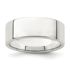 Sterling Silver 7mm Lightweight Flat Size 11 Band