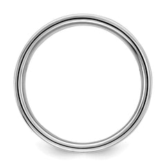 SS Rhodium-plated 9mm Flat Size 5.5 Band