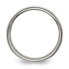 Sterling Silver 10mm Lightweight Flat Size 9.5 Band