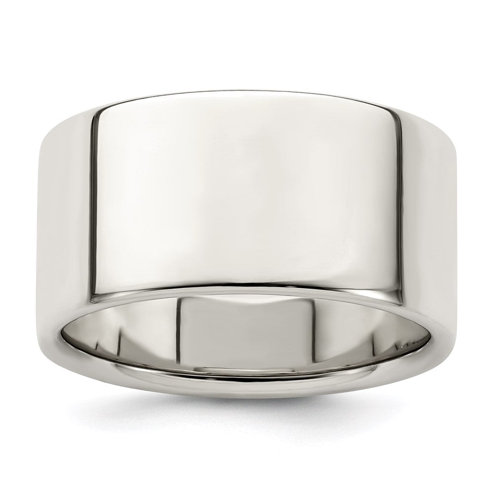 Sterling Silver 10mm Lightweight Flat Size 7 Band