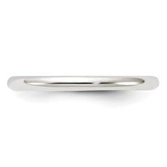 Sterling Silver 2mm Half Round Size 5.5 Band