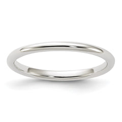 Sterling Silver 2mm Half Round Size 13 Band