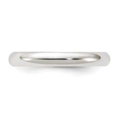 Sterling Silver 3mm Half Round Size 10.5 Band