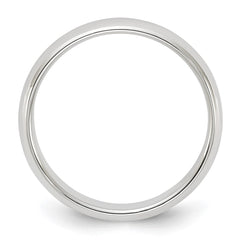 Sterling Silver 4mm Half Round Size 8 Band