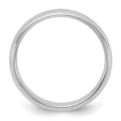Sterling Silver Rhodium-plated 4mm Half-Round Size 11 Band