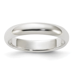 Sterling Silver/Gold Plated 4mm Half-Round Band
