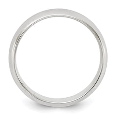 Sterling Silver 5mm Half Round Size 8.5 Band