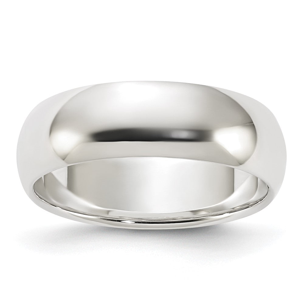 Sterling Silver 6mm Half Round Size 7 Band