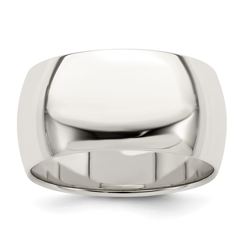 Sterling Silver 10mm Half Round Size 8.5 Band