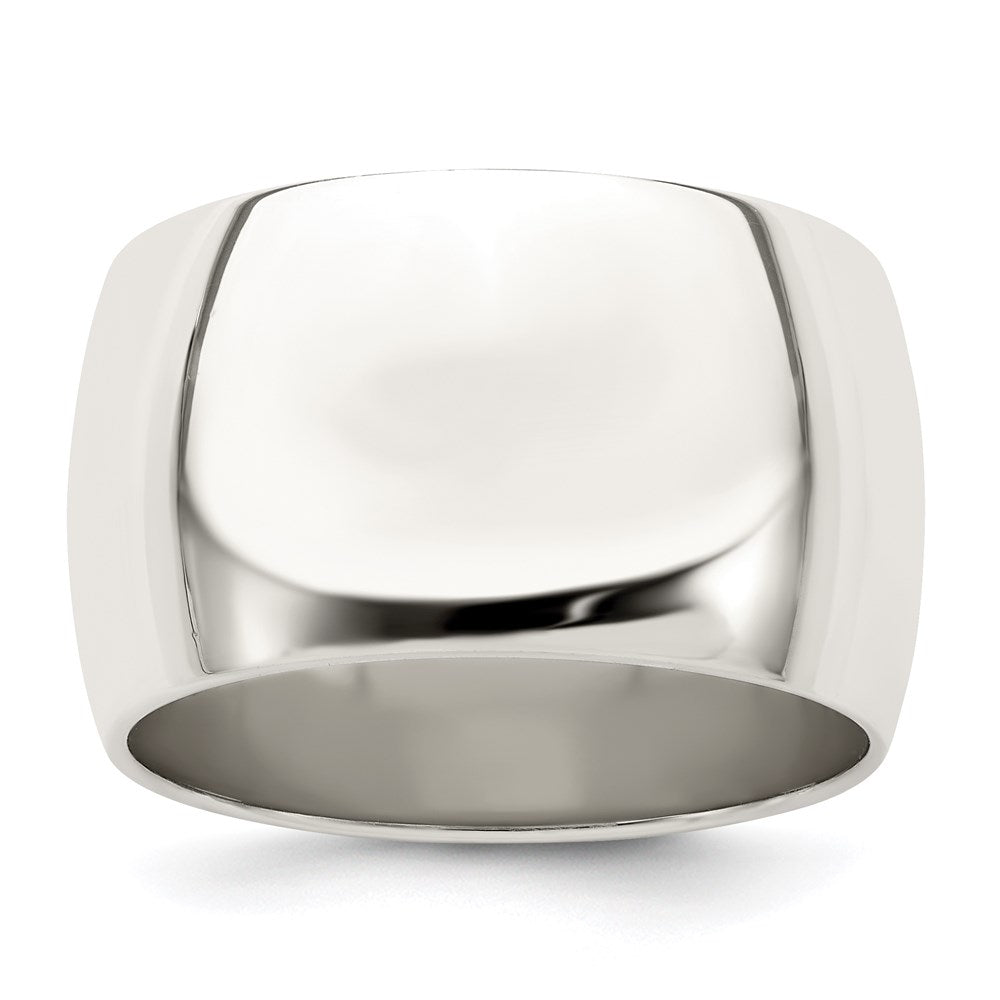 Sterling Silver 12mm Half Round Size 6.5 Band