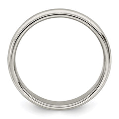 Sterling Silver 4mm Half Round Milgrain Size 11.5 Band