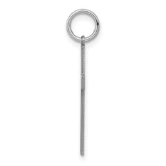 Sterling Silver Rhodium-plated Laser Designed Cross Pendant - 44