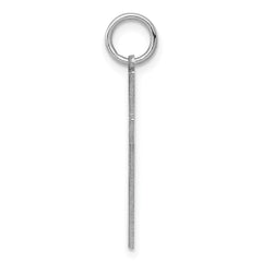 Sterling Silver Rhodium-plated Laser Designed Cross Pendant - 51