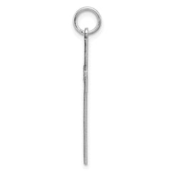Sterling Silver Rhodium-plated Laser Designed Cross Pendant - 53