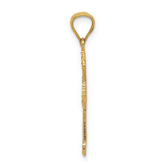 14k Passion Cross Pendant - 8