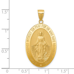 14k Miraculous Medal Pendant - 4