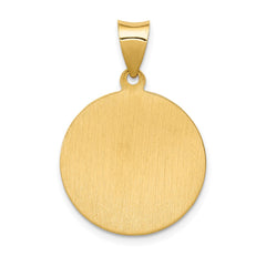 14k Saint Anthony Medal Hollow Pendant - 2