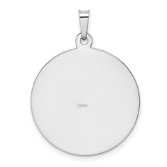 14k White Gold Saint Jude Medal Pendant