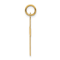 14k Polished Cross Pendant - 18