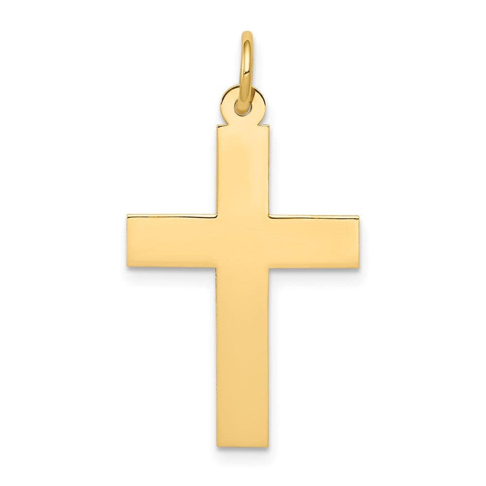 14k Polished Cross Pendant - 31
