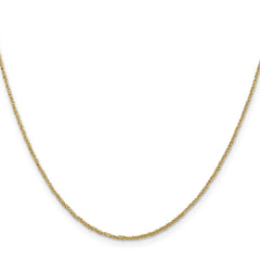 14K 18 inch 1.1mm Ropa with Spring Ring Clasp Chain