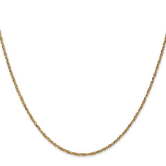 14K 24 inch 1.7mm Ropa with Lobster Clasp Chain